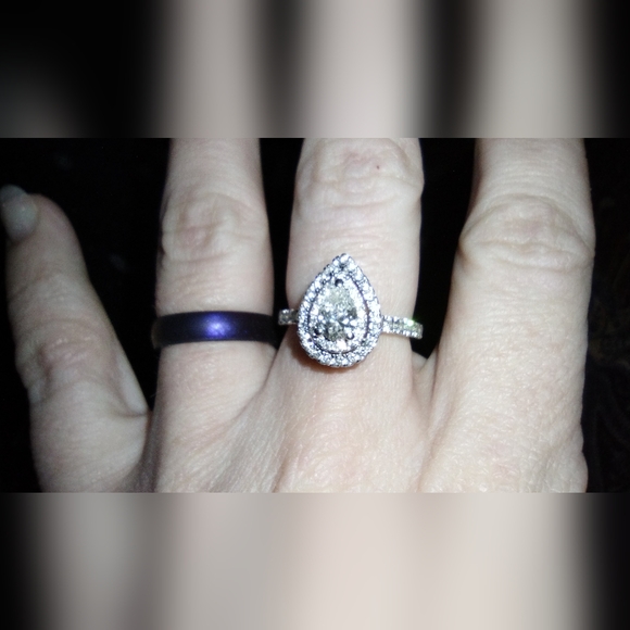 14k sz 7 Vera Wang Love engagement ring - Picture 5 of 16